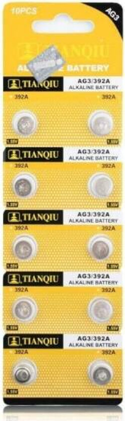 20 stk Knappecellebatteri AG3 / 384/392 / LR41 Silver
