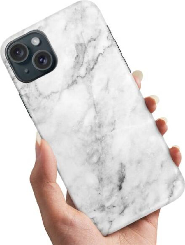 iPhone 15 Plus - Deksel/Mobildeksel Marmor