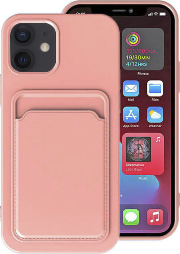 iPhone 11 - Funksjonelt deksel med kortholder (Floveme) Rosa