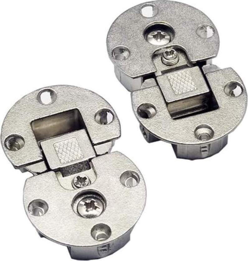 2-pak skjulte foldbare hengsler justerbare 90 grader, spesial selv-S