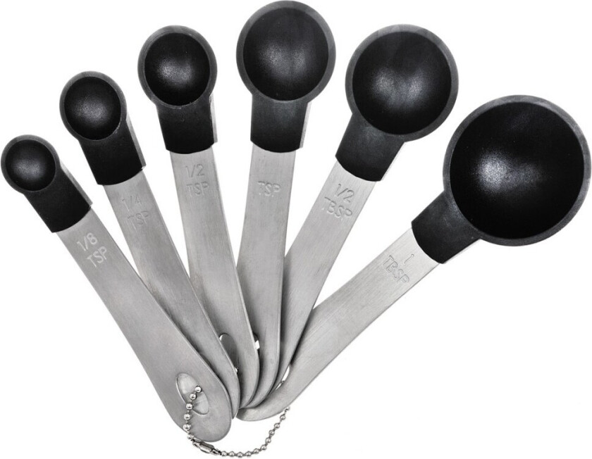 Måleskje, sett med 6