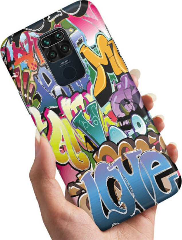 Xiaomi Redmi Note 9 - Deksel/Mobildeksel Graffiti