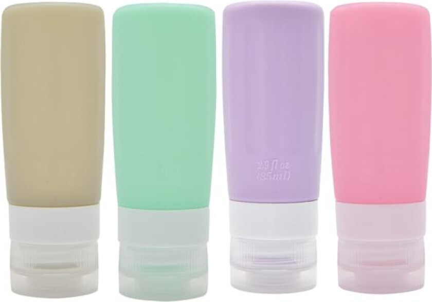 Reiseflasker, silikon, bærbare reisebeholdere, for reise, camping