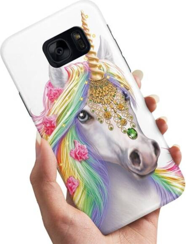 Samsung Galaxy S7 - Deksel/Mobildeksel Unicorn/Enhjørning