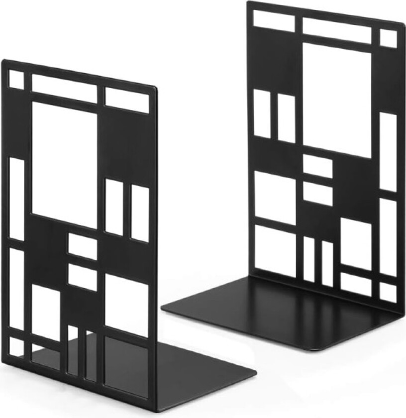 Tunge bokstøtter, svart, 1 par