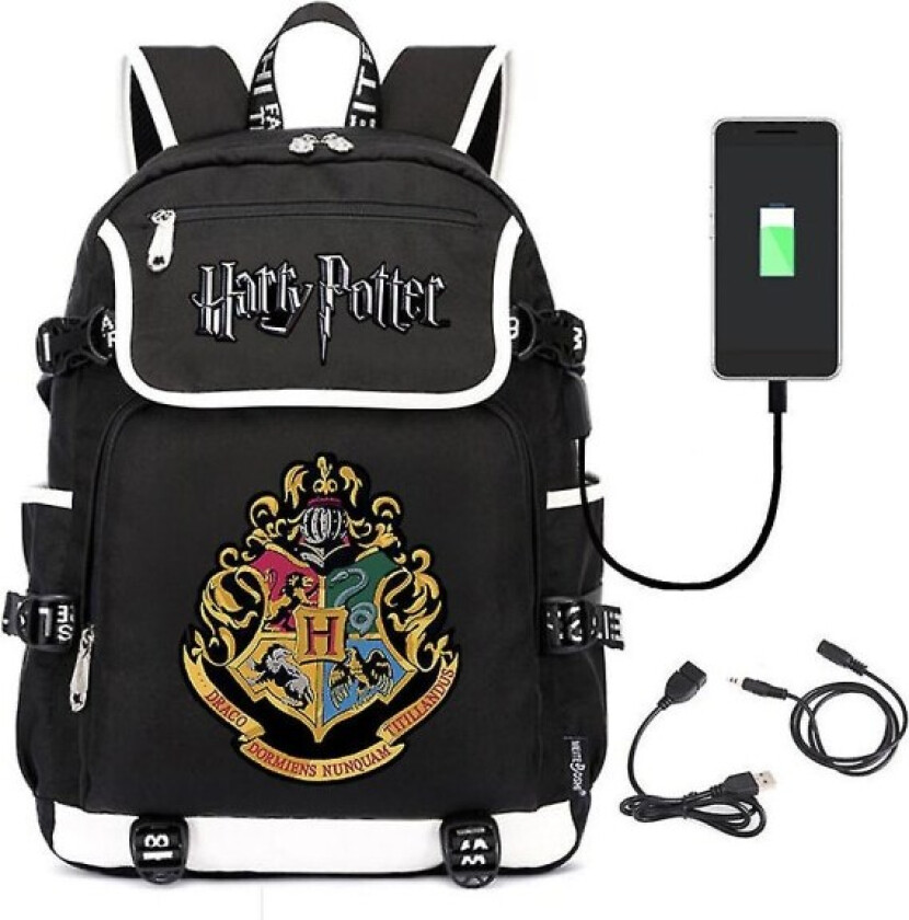 Harry Potter ungdomsryggsekk High School Student Trend Stor kapasitet Skoleveske Sportsryggsekk Stor kapasitet Ryggsekk Harry Potter 02