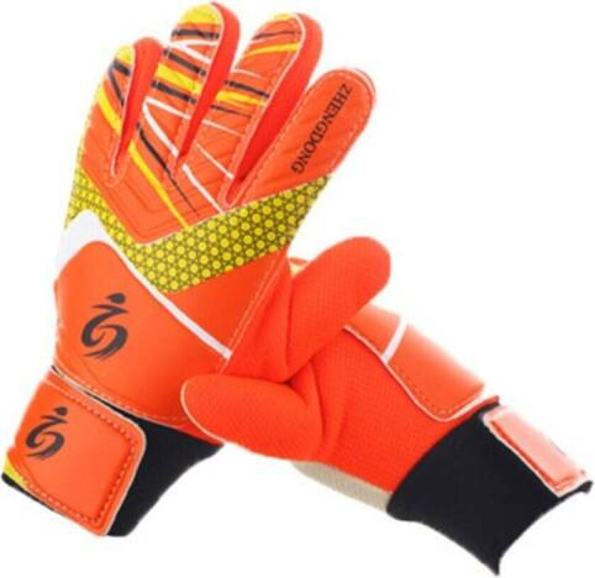 Keeperhansker for barn Fotballhansker ORANSJE STØRRELSE 5 oransje orange size 5