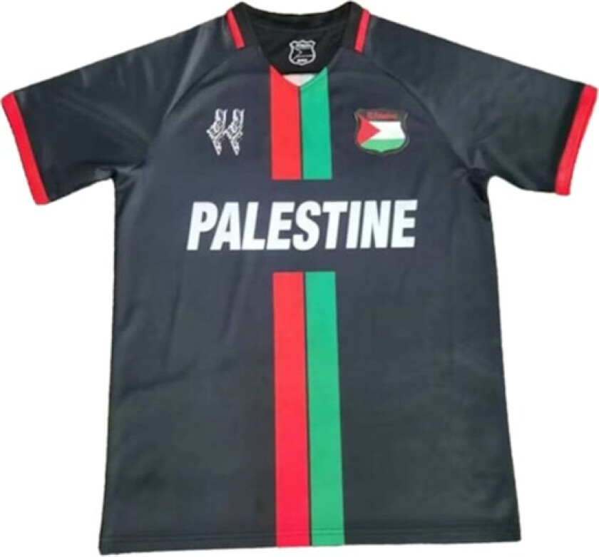 Palestina fotballdrakt 2023/24 hjemmedrakt bortedrakt svart Black-A Black-A XL Black-A XL
