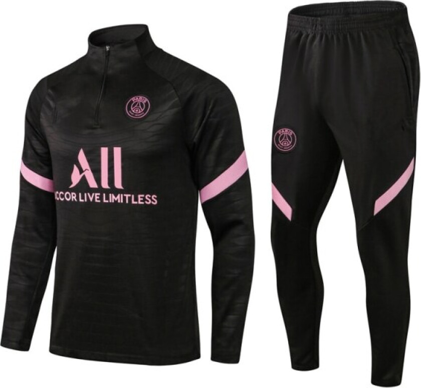 Paris, Atletico Madrid, Inter Milan, Liverpool, Marseille Brasil Langarmet Trøye, Treningsdrakt for Voksne og Barn, Sett Svart