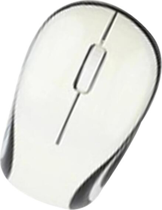 Mini liten trådløs mus for reise, optisk bærbar trådløs mini mus med USB-mottaker for PC bærbar PC hvit White