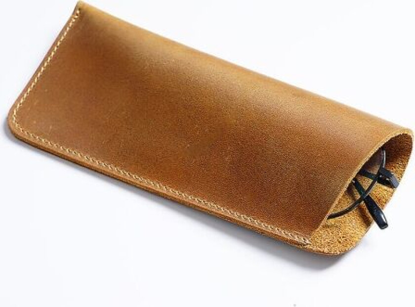 Skinn Brilleetui 1 Pakke, Ekte Skinn Myk Mote Lesebriller Etui Briller Veske For Kvinner Menn Barn