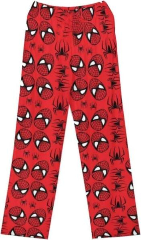 Spider-man bomulls løse pyjamasbukser kvinner pyjamas lange bukser kvinner menn tegneserie sovebukser casual jenter XL