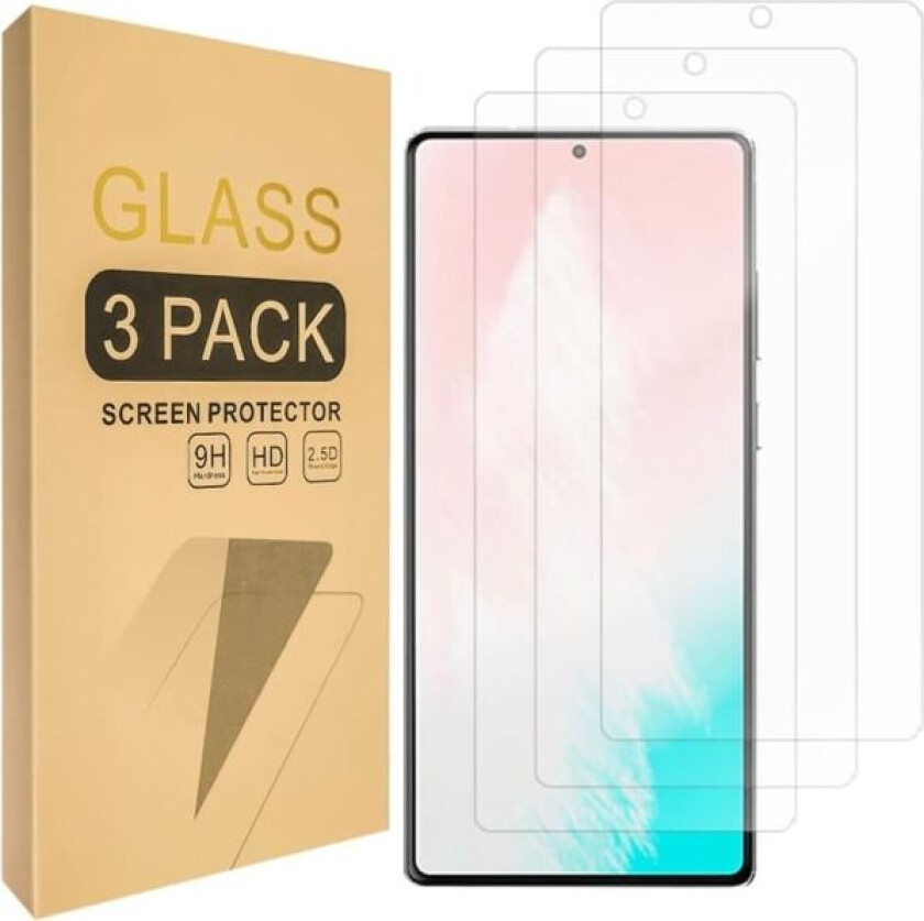 3x Herdet glassdeksel Samsung Note 20 Full Fit, Fingeravtrykk Transparent one size