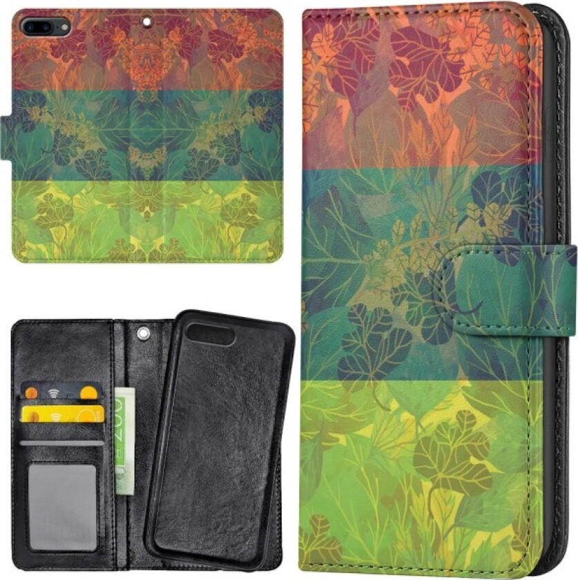 iPhone 7/8 Plus - Lommebok Deksel Løvmønster