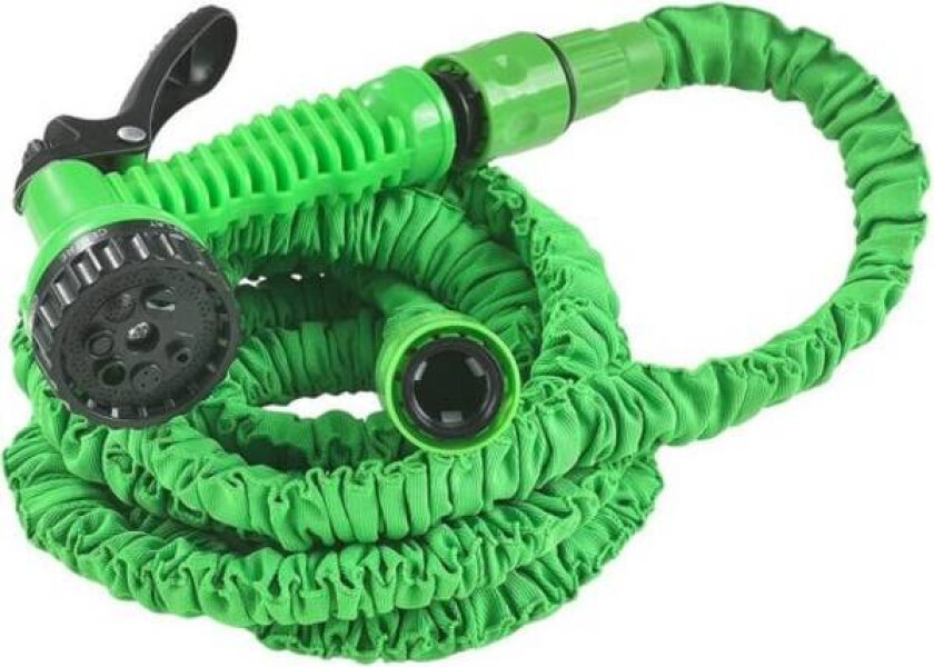 Fleksibel hageslange som kan utvides opptil 7,5 m l