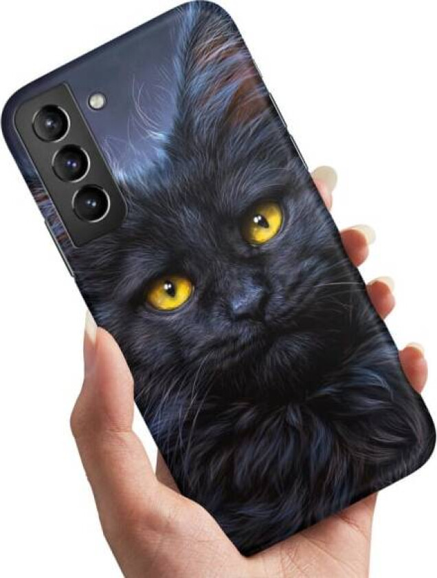 Samsung Galaxy S22 - Deksel/Mobildeksel Svart Katt