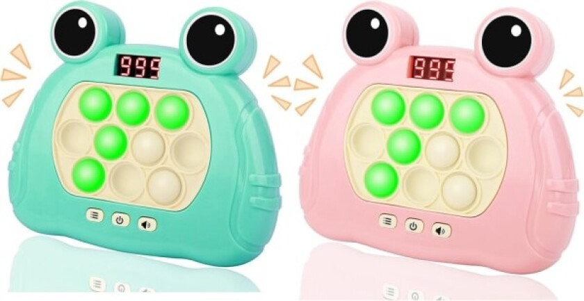 2 PAKKE Puzzle Pop It Spillmaskin, Trykk Pops Boble Sensorisk Fidget