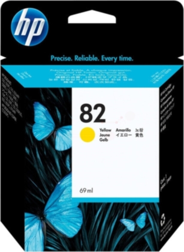 Hp Blekk Gul No.82 - Dnj 500/800