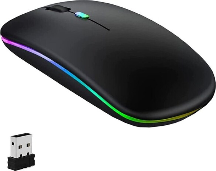 Trådløs mus egnet for bærbar PC kan lade LED Bluetooth