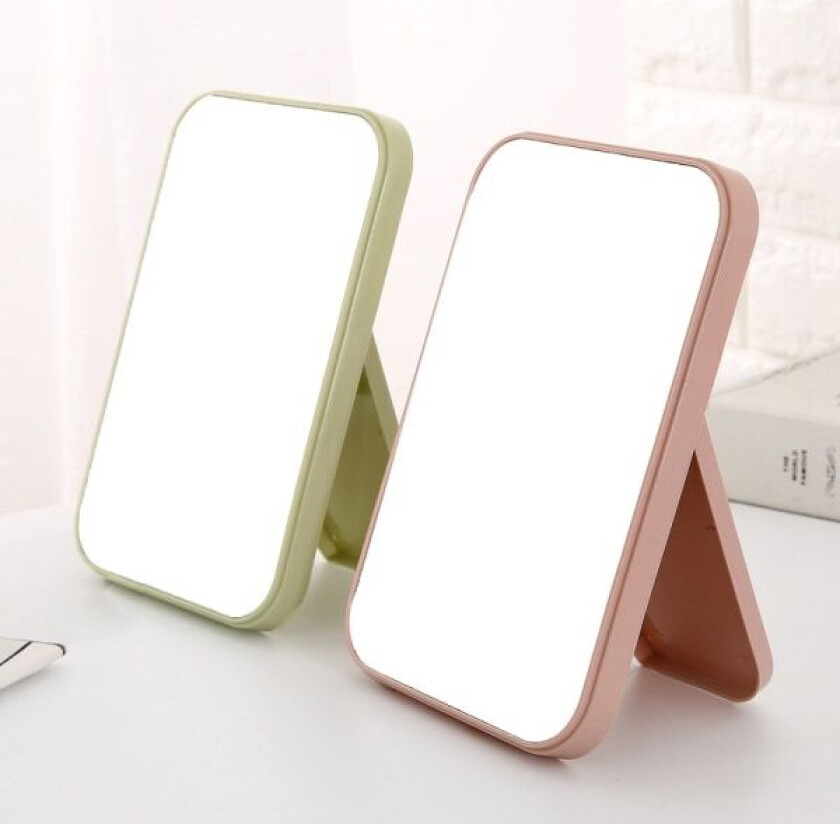 Sminkespeil Sovesal Skrivebordsspeil Firkantede speil Rosa Pink