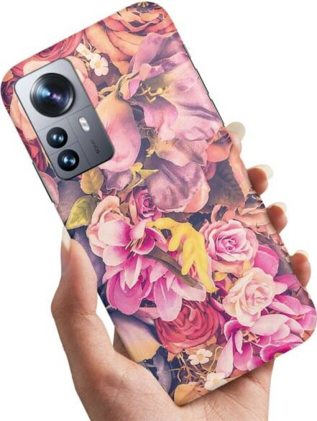 Xiaomi 12 Pro - Deksel/Mobildeksel Roser Multicolor