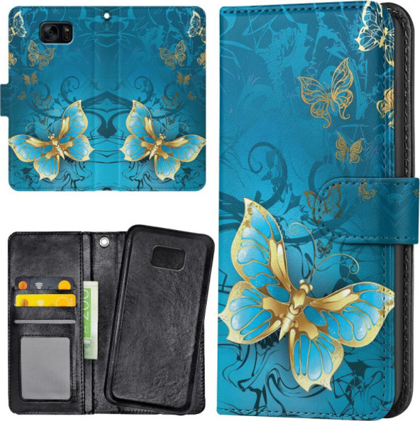 Samsung Galaxy S7 - Lommebok Deksel Sommerfugler