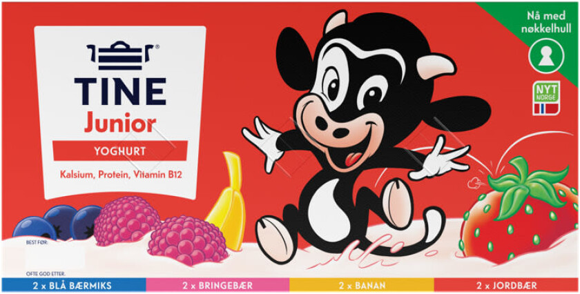 Junior Yoghurt Frukt&Bær 8x125g