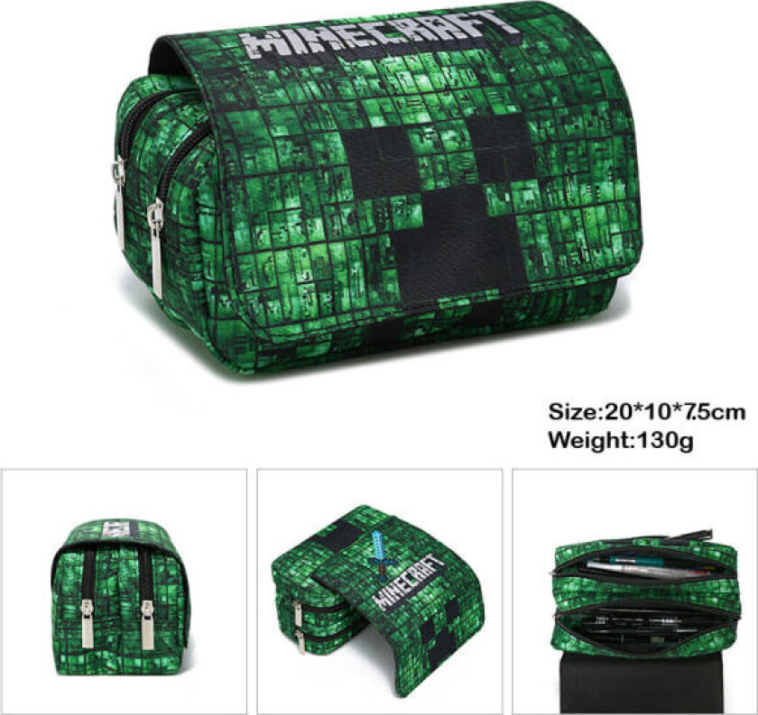 Minecraft tolags pennal for barn med stor kapasitet(2)