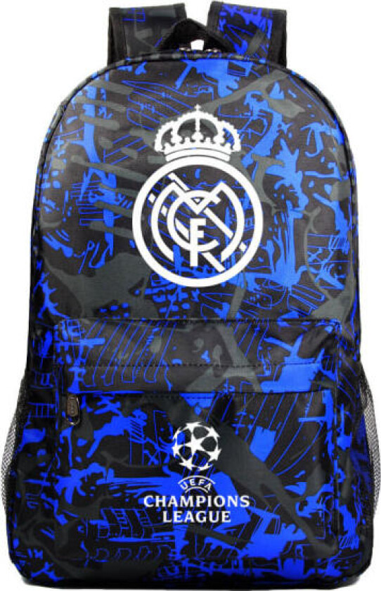 Graffiti Real Madrid Uefa Champions League Skulderbag Fan Ryggsekk Student Skoleveske Oppbevaringspose