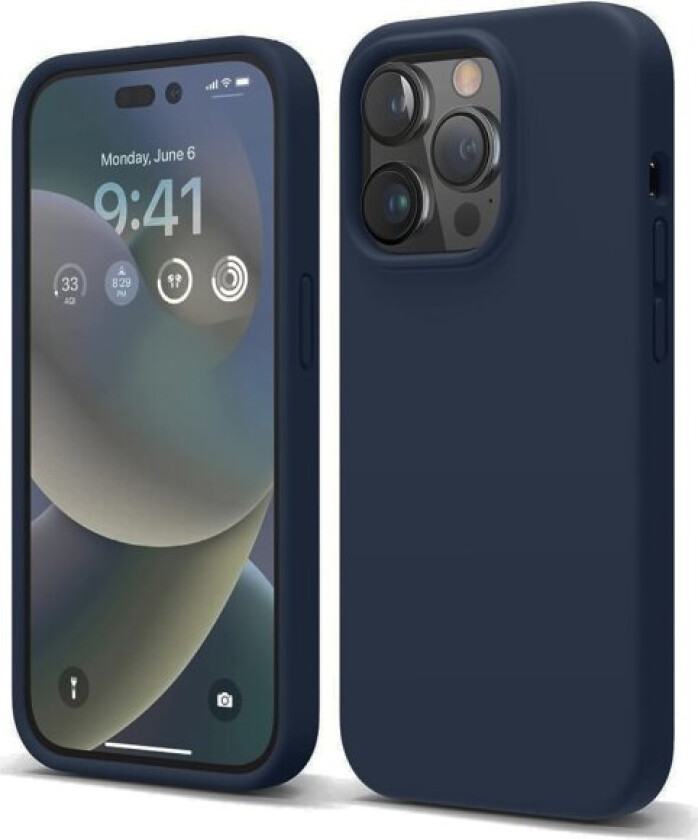 iPhone 14 Pro - Profesjonelt beskyttende Floveme-deksel Marinblå