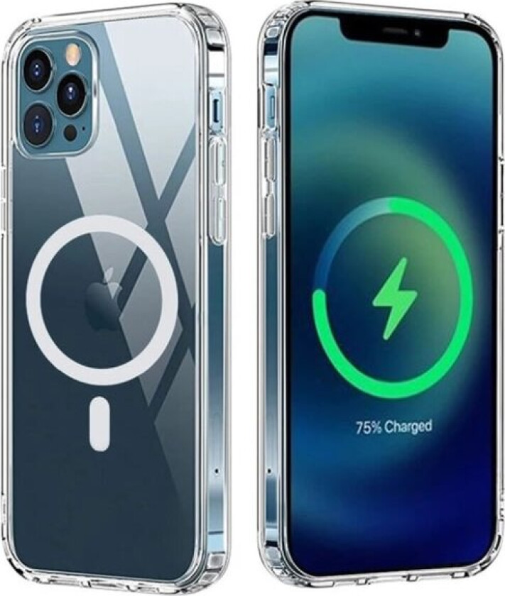 iPhone 11 Pro - støtdempende magnetisk silikondeksel gjennomsiktig