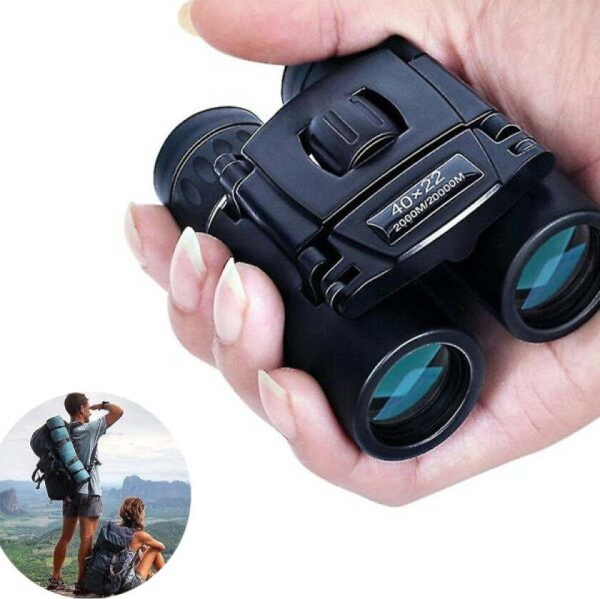 40x22 HD Kraftige Kikkert 2000m Langdistanse Foldbar Mini O