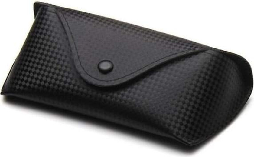 Klassisk brilleetui i PU-lær, svart