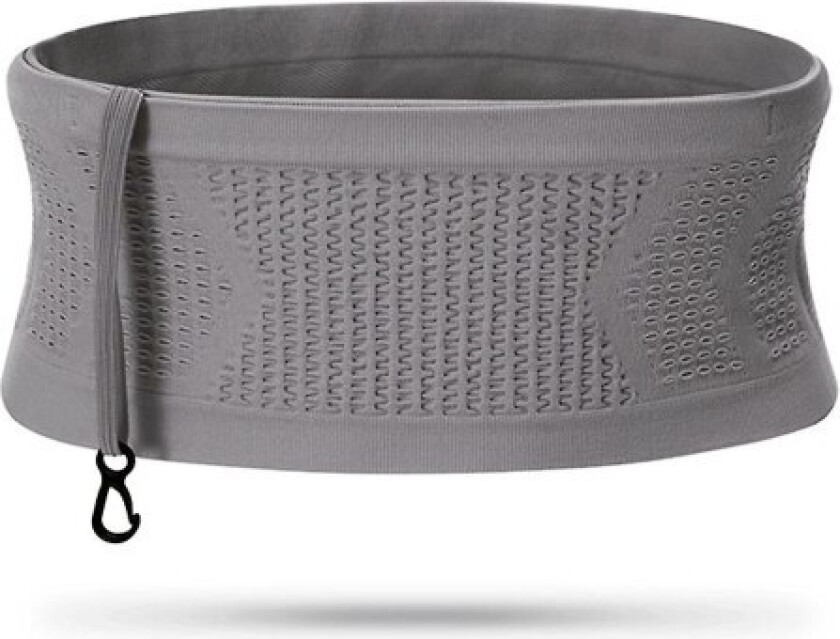 Justerbart løpebelte, løpende midjepakke for kvinner, menn med stor kapasitet, løpende midjepakker Grey L