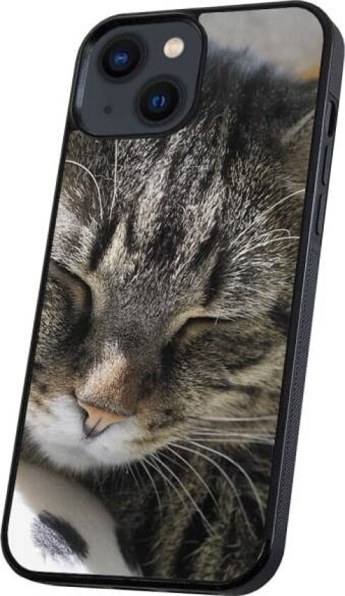 iPhone 14 - Deksel/Mobildeksel Sovende Katt