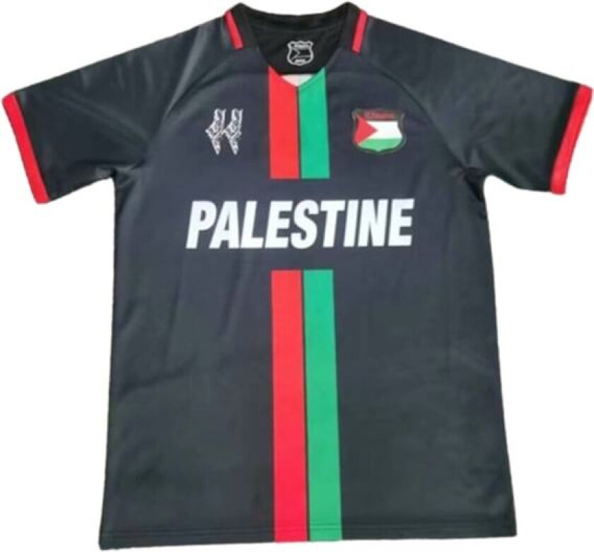 Palestina fotballdrakt 2023/24 hjemme borte trøye svart black L