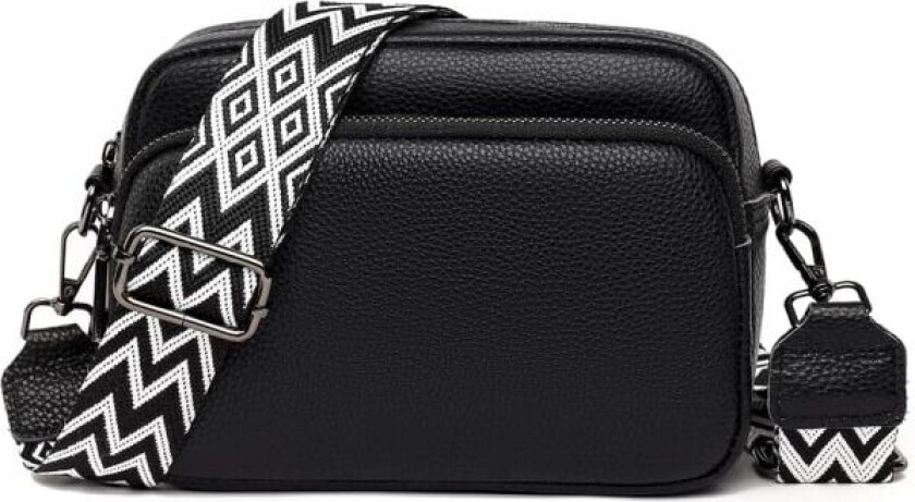 Crossbody-vesker for kvinner - Lærhåndvesker og skuldertasker med justerbar bred rem Kamera Cross Body Bag for damer jenter Reise daglig bruk