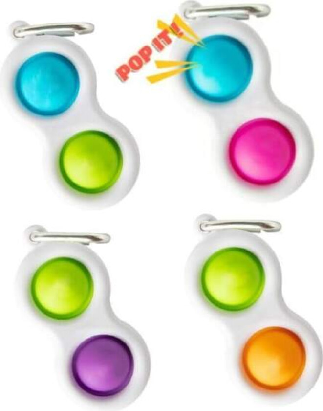 Enkel fordypning, MINI Pop it Fidget Finger Toy / Leksak-CE Blå - Grön