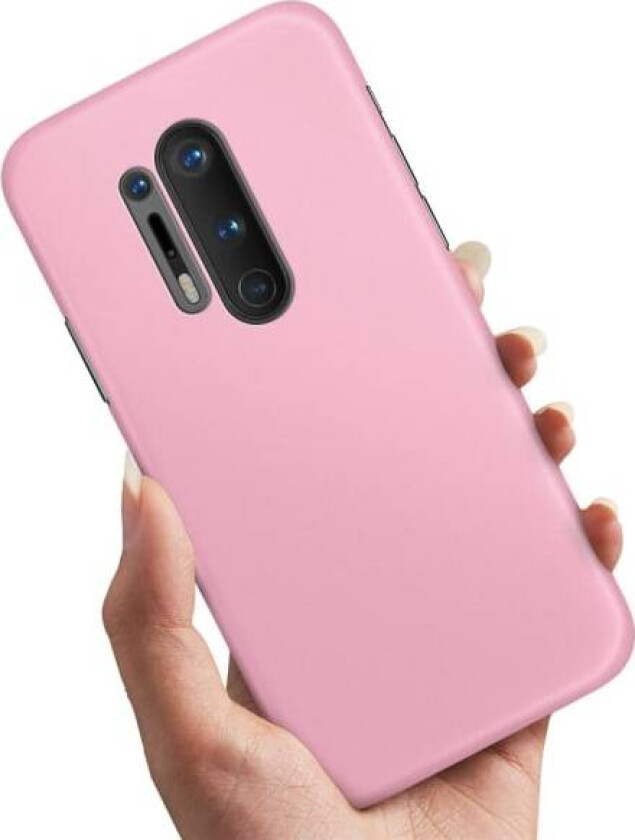 OnePlus 8 Pro - Deksel/Mobildeksel Lyserosa Light pink