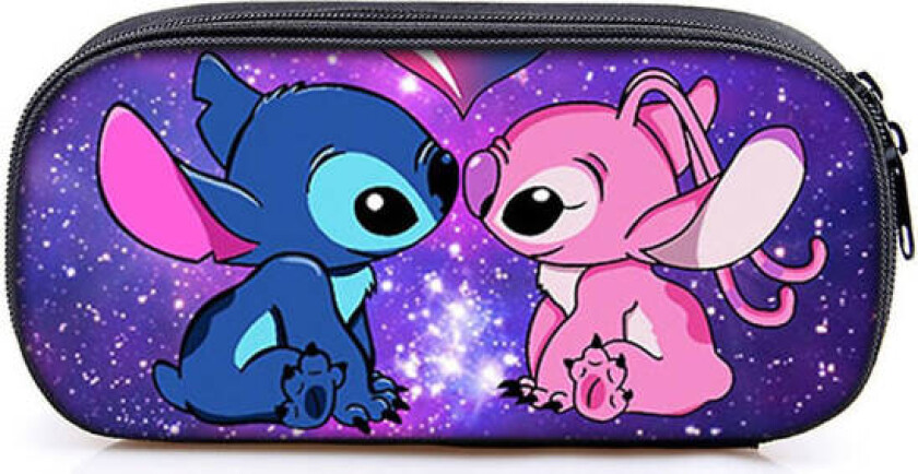 Lilo & Stitch pennal for barn og jenter, tegneserie pennal, pennveske, skole, høyskole, kontorutstyr, multifunksjonell pennal B B