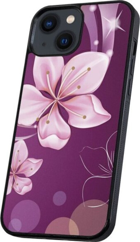 iPhone 14 - Deksel/Mobildeksel Hvit Blomst