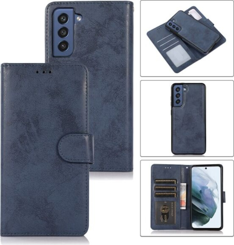 Samsung Galaxy S23 FE - Kortholder Lommebok Flipdeksel Marinblå