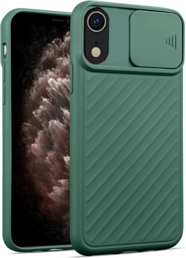 iPhone XR - Kraftig deksel med kamerabeskyttelse Grön