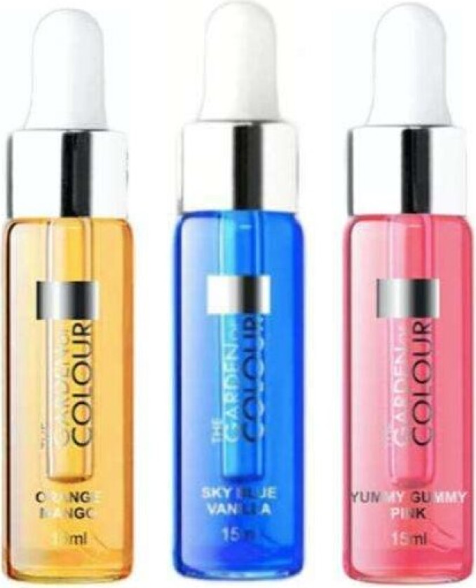 3-pakning - Cuticle oil - Mango, Vanilje, Tyggegummi - 15ml Multicolor