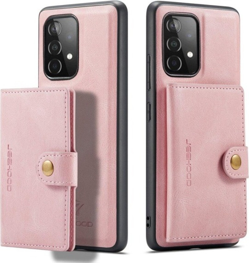 Gjennomtenkt deksel med kortlomme - Samsung Galaxy A52 Roséguld