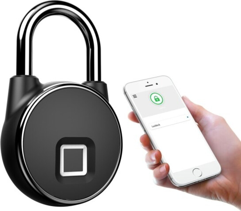 Stjerneskinn-fingeravtrykk Nøkkelfri Vanntett Bluetooth Smart Hengelås