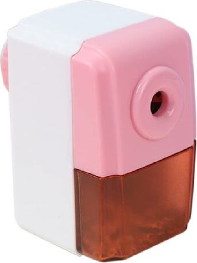 Blyantspisser Manuell Blyantspisser Skrivebord Fargeblyantspisser Håndholdt Barn Barn Gave Skole Kontormateriell Kontor Elever Rekvisita (rosa) Pink