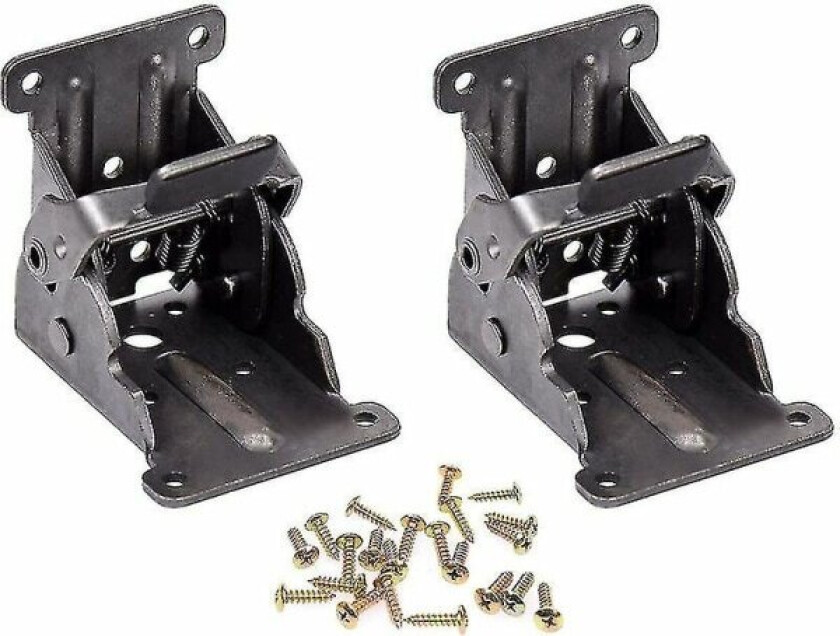 2 selvlukkende hengsler for sammenleggbare støtteben, benbeslag og forsterkninger for sammenleggbare ben, sammenleggbart bord - (FMY)