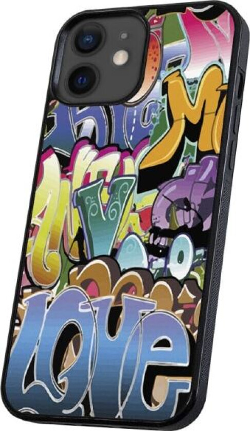 iPhone 12/12 Pro - Deksel/Mobildeksel Graffiti Multicolor