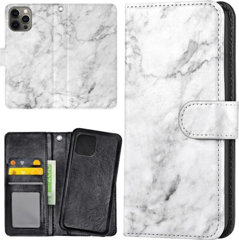 iPhone 15 Pro - Lommebok Deksel Marmor